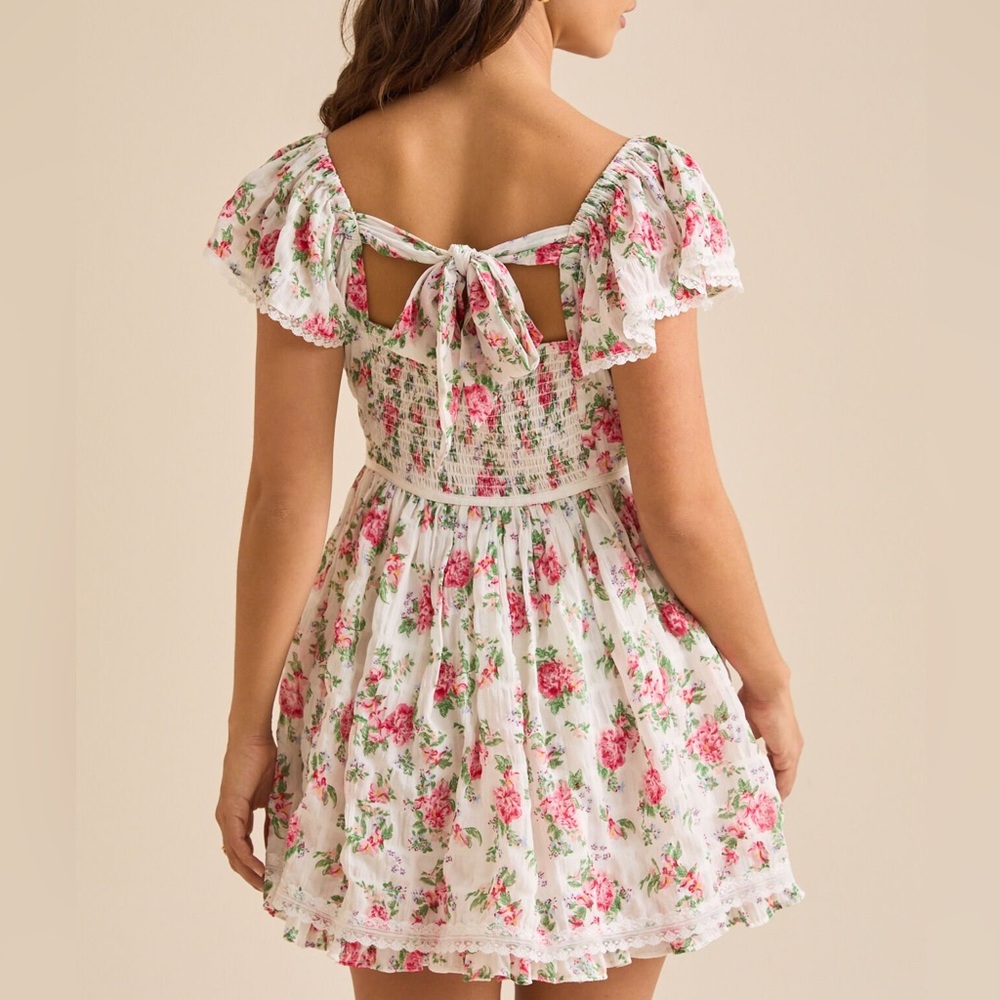 NWT Altar’d State Pink & Green Floral Dress – Women’s Boho Spring Summer Dress